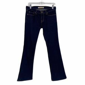 J Brand Women's Size 27 Blue Denim Jeans Flare Leg Low Waist Stretch